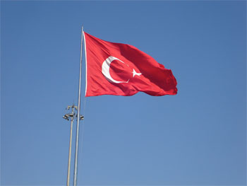 Flag on Taksim Square