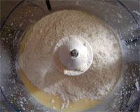 Yogurt mixture, flour, baking powder