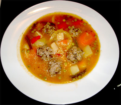 Lamb Meatball Stew